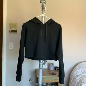 New Balance Cropped Black Hoodie (S)